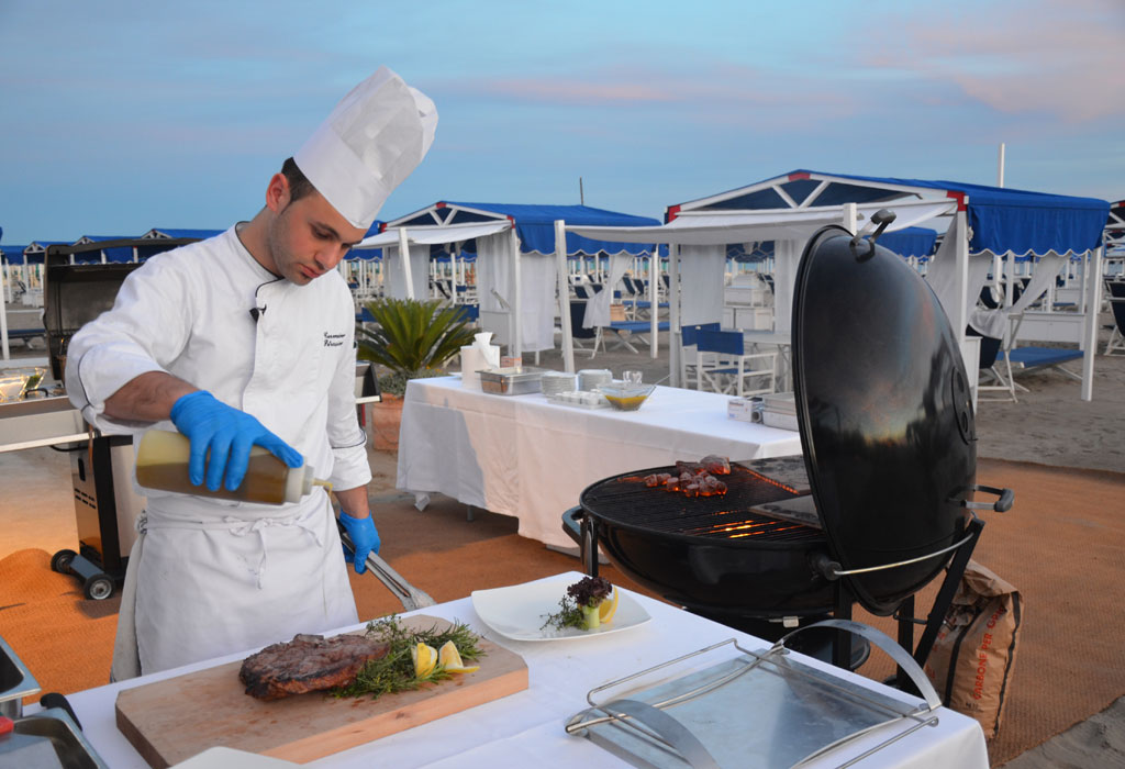 hermitage hotel forte dei marmi show cooking